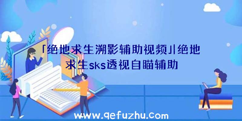 「绝地求生溯影辅助视频」|绝地求生sks透视自瞄辅助